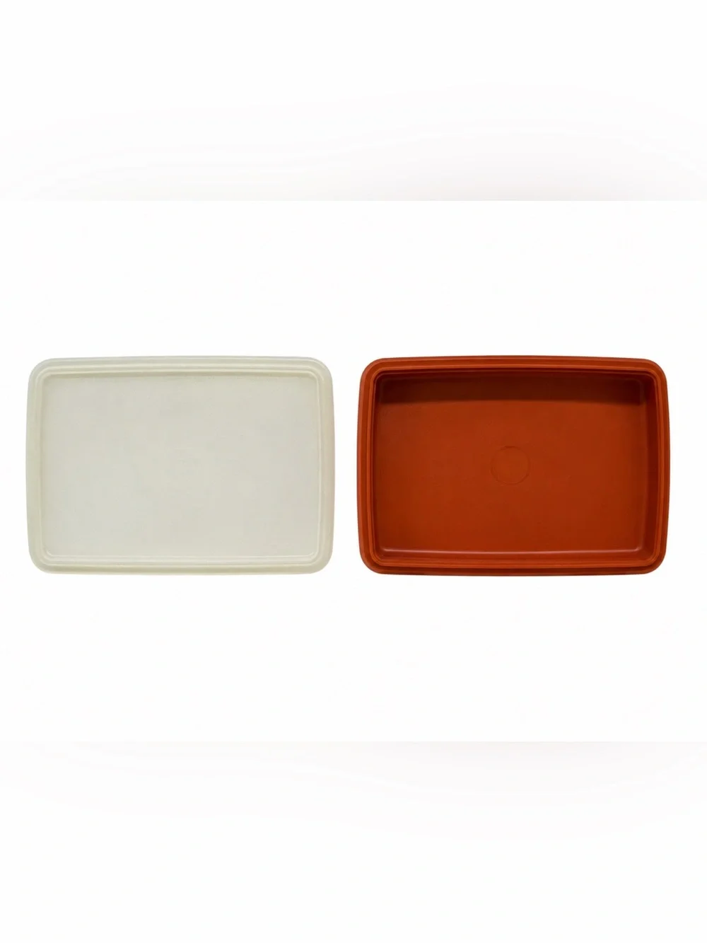 Vintage Tupperware Season N Serve Marinade & Deli Keeper Containers Paprika Red